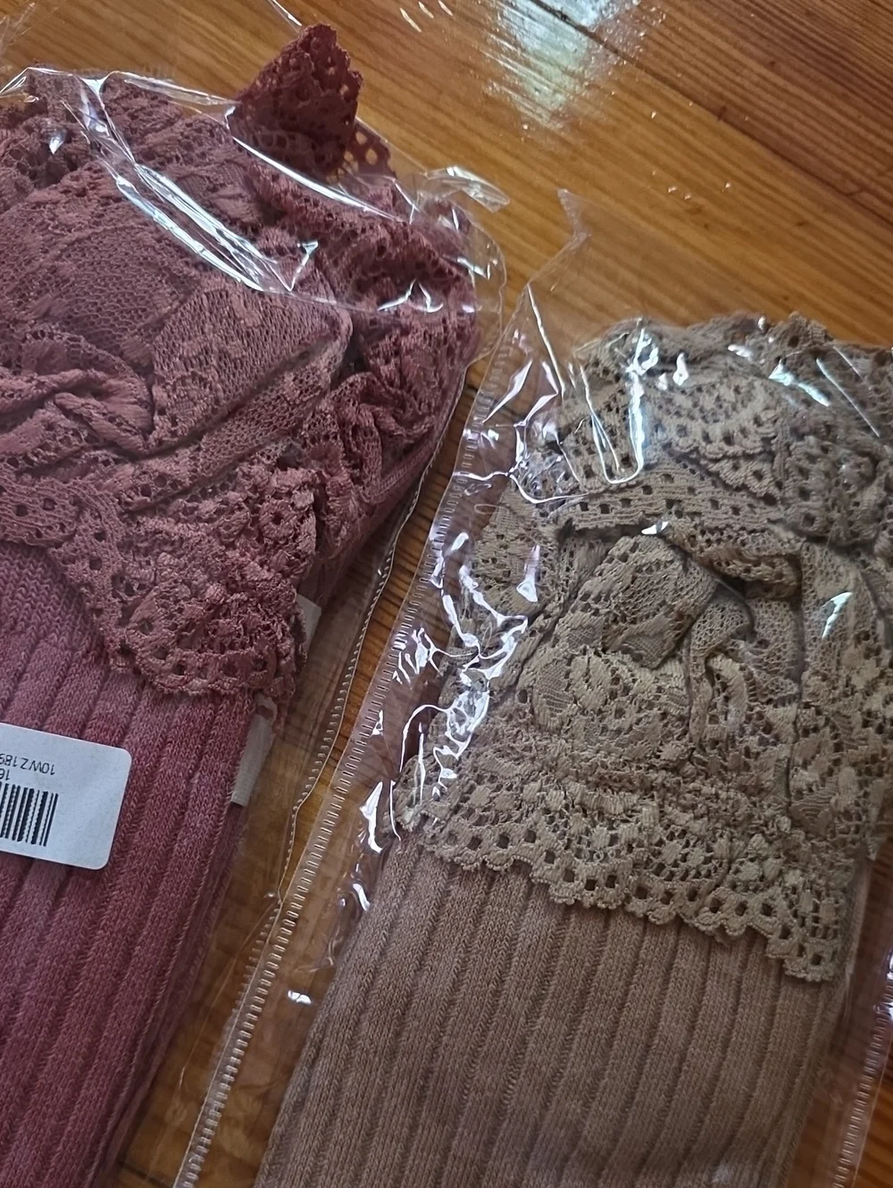 Classic Ribbed Lace Boot Socks Sets Of 2